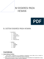 Sistem Ekskresi Hewan Darat dan Air