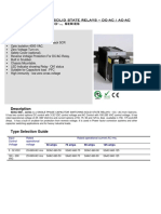 Datasheet Single Phase Capacitor Switching Solid State Relays