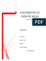 Laboratorio Viscosimetro de Caída de Aguja