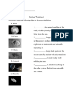 surface worksheet