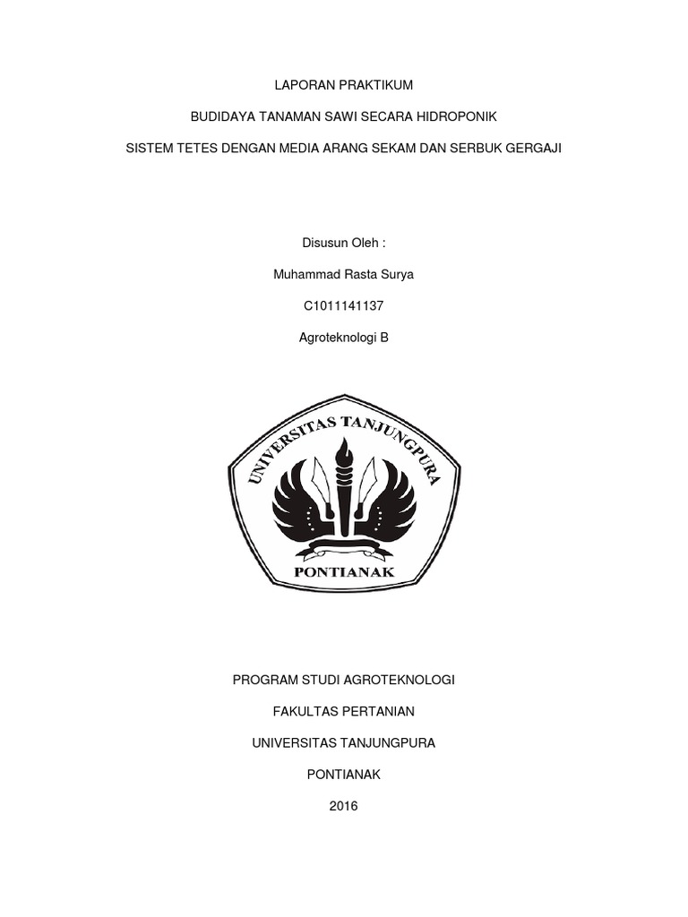 Laporan Praktikum Hidroponik