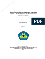 Applying Ordinary Differential Equations to Water Purification Rate Model Using Filtration Process