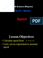 P1a - Speed and Acceleration