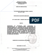 Aviso de Convocatoria Sa-011-2017