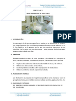 Preparación de soluciones y espectrofotometría