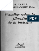 Ayala F., Dobzhansky T. Eds - Estudios Sobre La Filosofía de La Biología (Reducido)