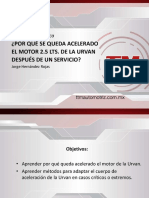 Porque Se Queda Acelerado El Motor 2.5L de La Urvan Despues de Un Servicio