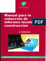 Manual para la redacción de Informes técnicos en construcción
