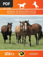 Manual de Boas Práticas de Manejo Em Equideocultura