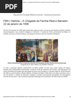 FBN _ História – a Chegada Da Família Real a Salvador 22 de Janeiro de 1808 _ Blogdabn