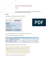 Implementing Screen Exit for the Transaction CO01