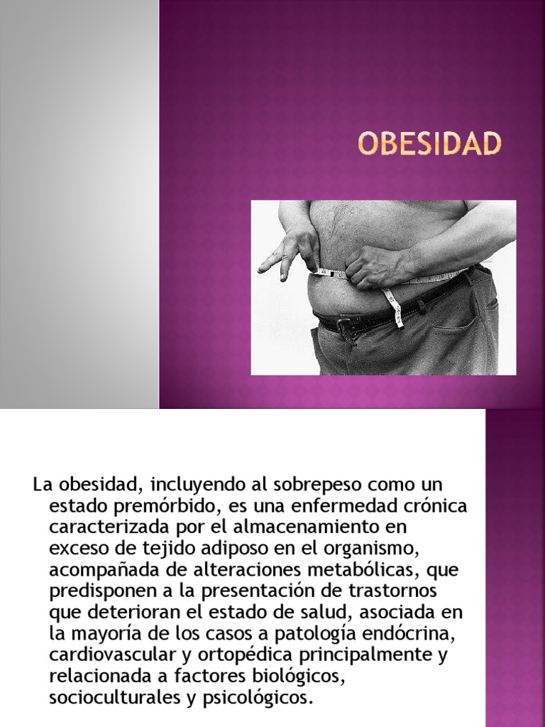 Causas y Tratamiento de la Obesidad | PDF | Obesidad | Índice de masa ...