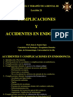 Leccion 21 - Accidentes y Complicaciones en Endodoncia