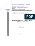 Psihosociologia Sanatatii Si Sanatate Publica 2017