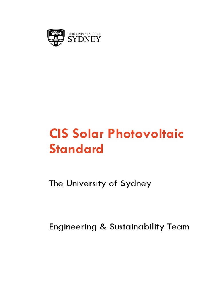 Solar PV Standard | PDF | Photovoltaic System | Photovoltaics