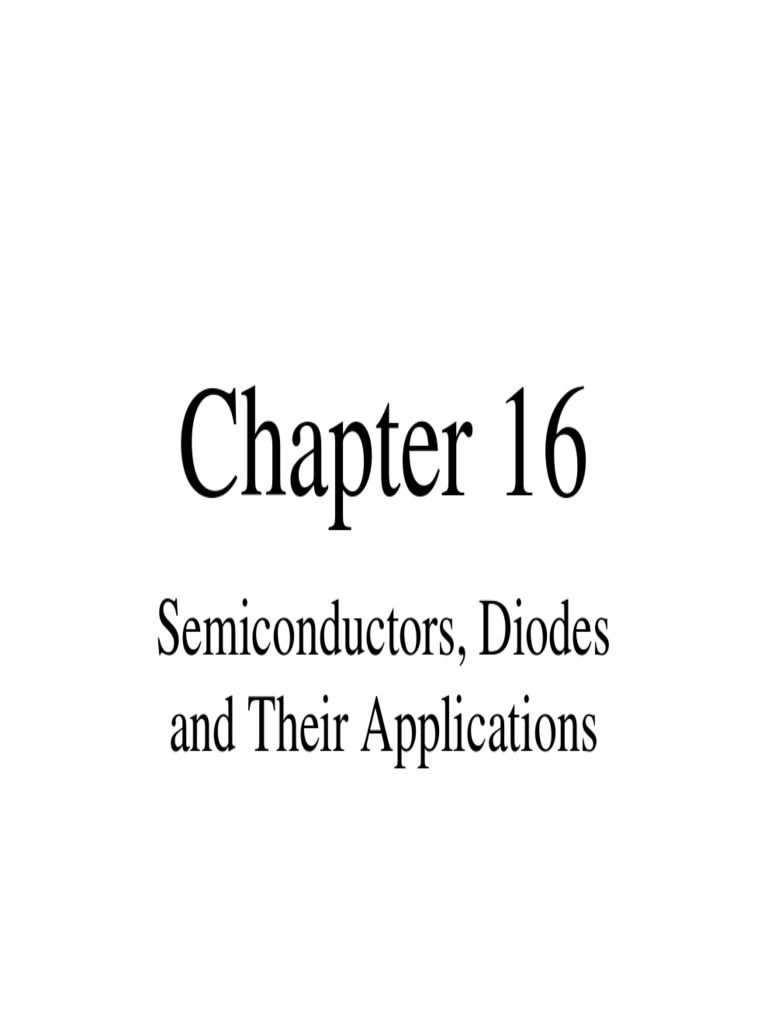 Diodes and Rectifiers PDF Semiconductors PN Junction