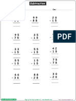 Subtraction Two Digits PDF