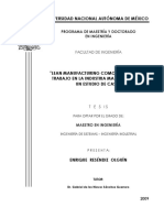 Lean Manufacturing Como Un Sistema de Trabajo en La Industria Manufacturera: Un Estudio de Caso"