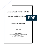 Escherichia Coli O157:H7 Issues and Ramifications: Executive Summary