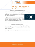 FAQS OCTUBRE 2017 - EIDE Fabricante de Embragues y Frenos Industriales