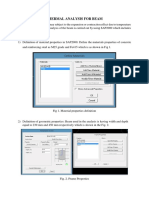 Thermal Analysis For Beam: Steps