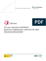 Por Una Especial Sensibilidad Hacia Los Conductores y Peatones de Edad Avanzada