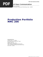 Download MMC PRODUCTION PORTFOLIO by CHANDER SHEKHAR JEENA SN36505261 doc pdf