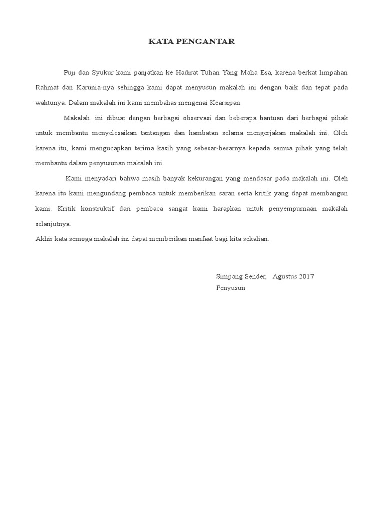 Makalah Sistem Kearsipan Smk