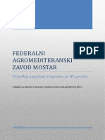 FEDERALNI AGROMEDITERANSKI ZAVOD MOSTAR HF Program PDF