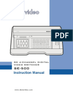 Instruction Manual: SD 4-Channel Digital Video Switcher
