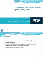 Case Studies For Evaluating Hydrodynamic Motion Responses Using MOSES