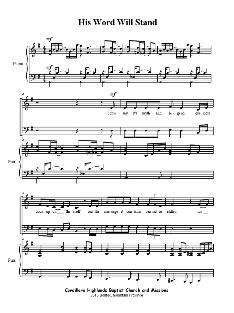 HIS WORD WILL STAND.pdf Religions et croyances Religion et spiritualité