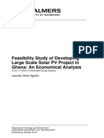 Feasibility Study of Developing Large Scale Solar PV Project in Ghana: An Economical Analysis