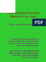 Understanding Times and Seasons in Our Lives
