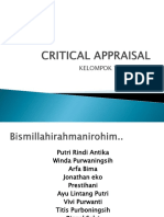 Critical Apraisal