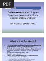 Online Networks Facebook