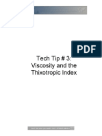 Viscosity Thixotropic Index