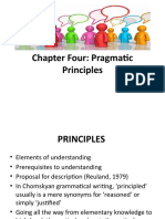 Chapter Four: Pragmatic Principles