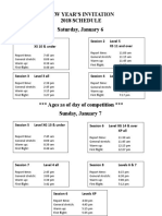 NEW YEAR Schedule