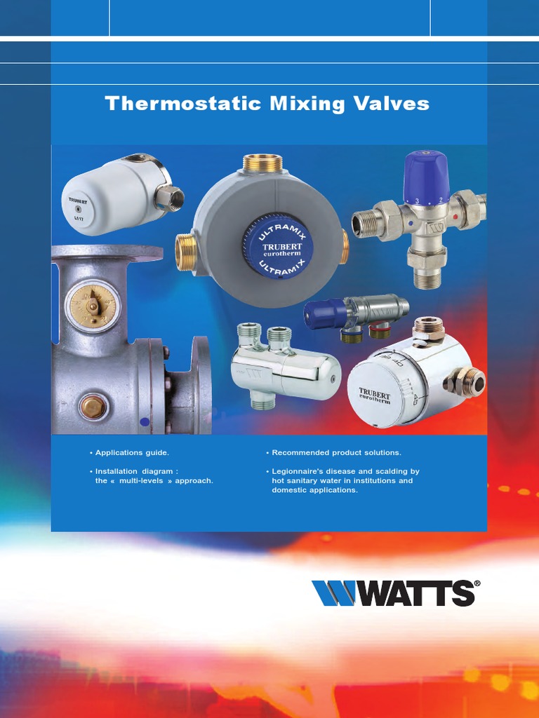 Thermostatic Mixing Valves Type Operation PDF Water Heating Valve