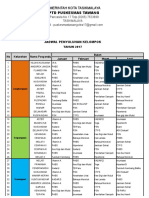 Jadwal Penyuluhan Kelompok