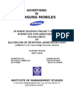 Download Final Report Samsung Mobiles by Kirti Rajput SN36506933 doc pdf