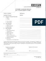 HDFC ECS_FORM