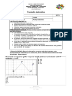 Prueba I° Vectores