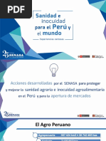 Presentación de Jorge Barrenechea, jefe del SENASA