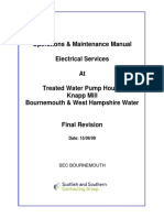 Knapp Mill WTW Treated Water Pump House HV Supply O & M Manual