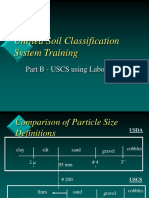 Unified Soil Classification System Training: Part B - USCS Using Laboratory Data