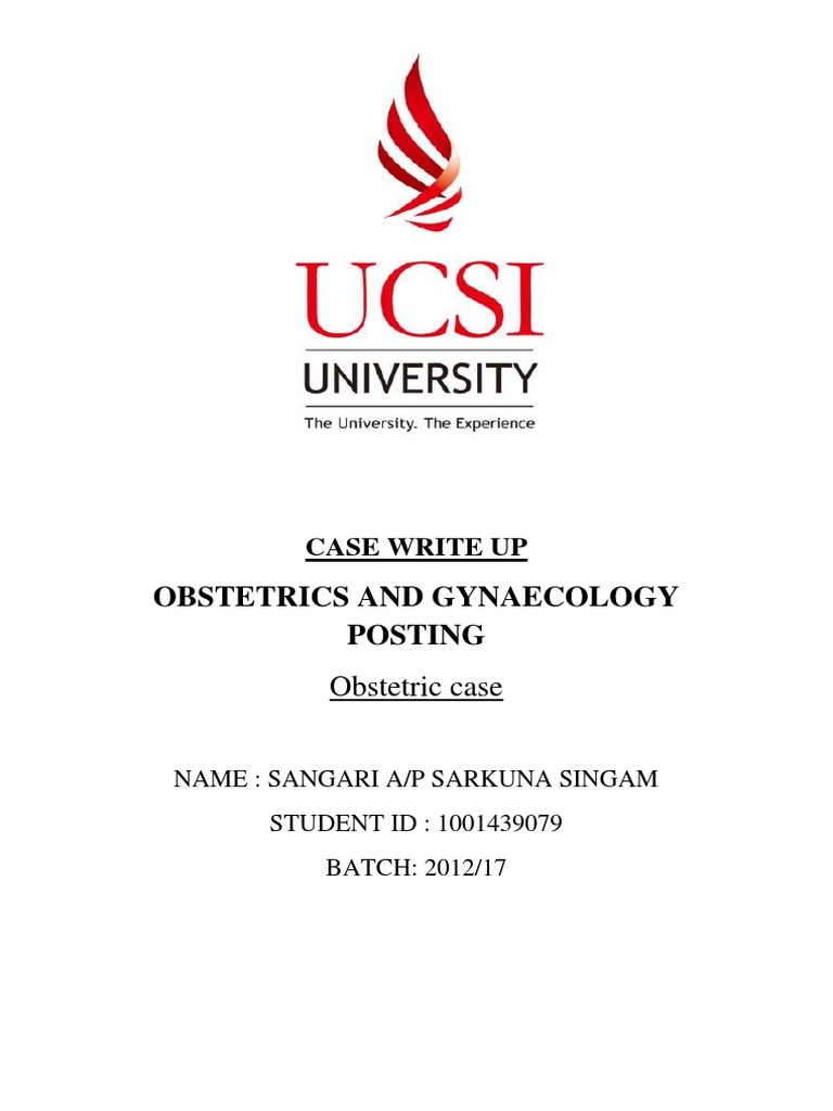 CASE WRITE UP-obstetric Case | PDF | Management Of Hiv/Aids | Fetus