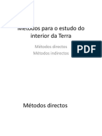 metodos para o estudo do interior da terra