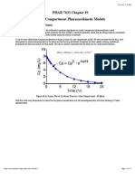 PHAR 7633 Chapter 19 Multi-Compartment Pharmacokinetic Models